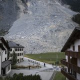 Les habitants de Brienz (GR) peuvent retourner chez eux. Une nouvelle évacuation n'est pas exclue si le danger d'éboulement devait à nouveau s'aggraver (archives).